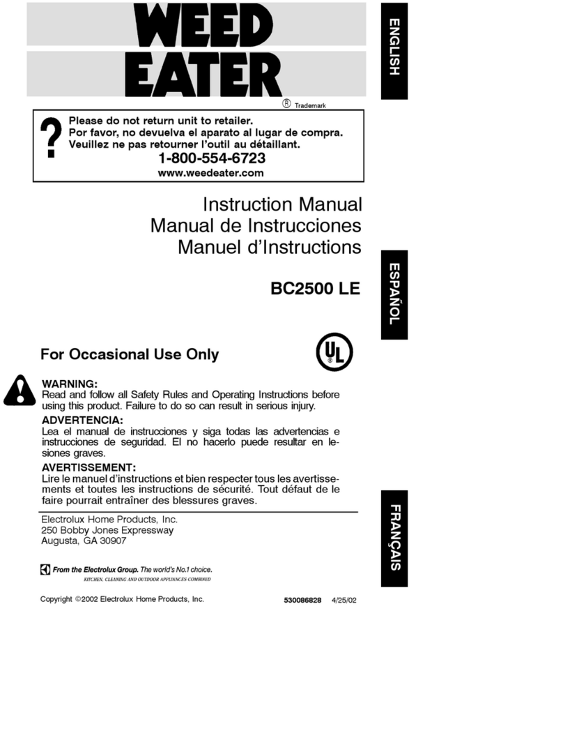 Weed Eater BC2500 LE Manual de usuario