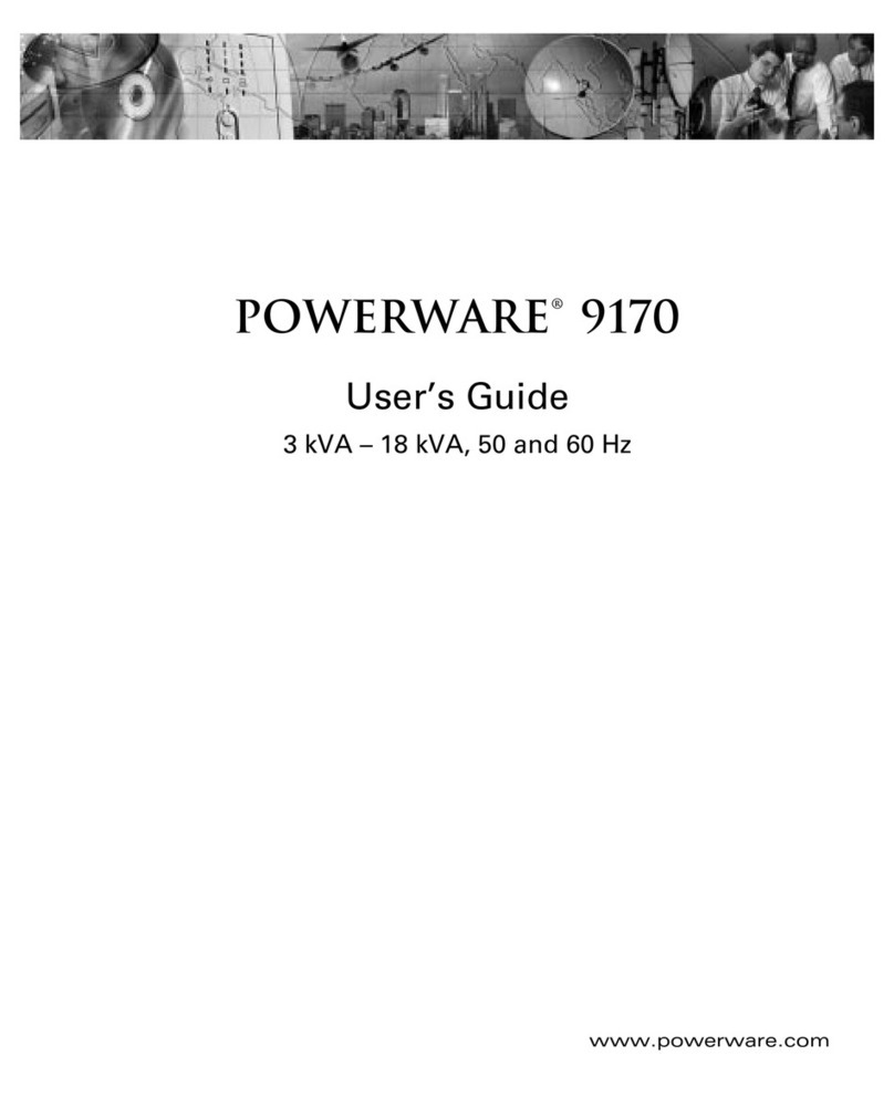 Powerware 9170+ Manual de usuario