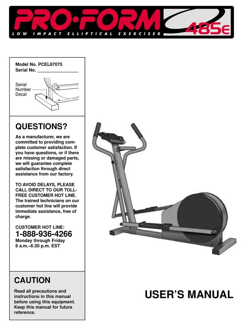 Pro-Form PCEL87075 Manual de usuario