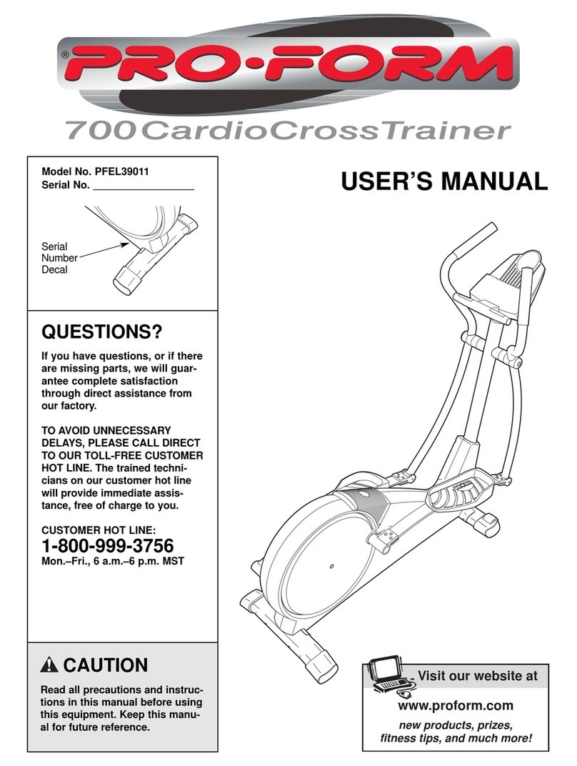 Pro-Form PFEL39011 Manual de usuario