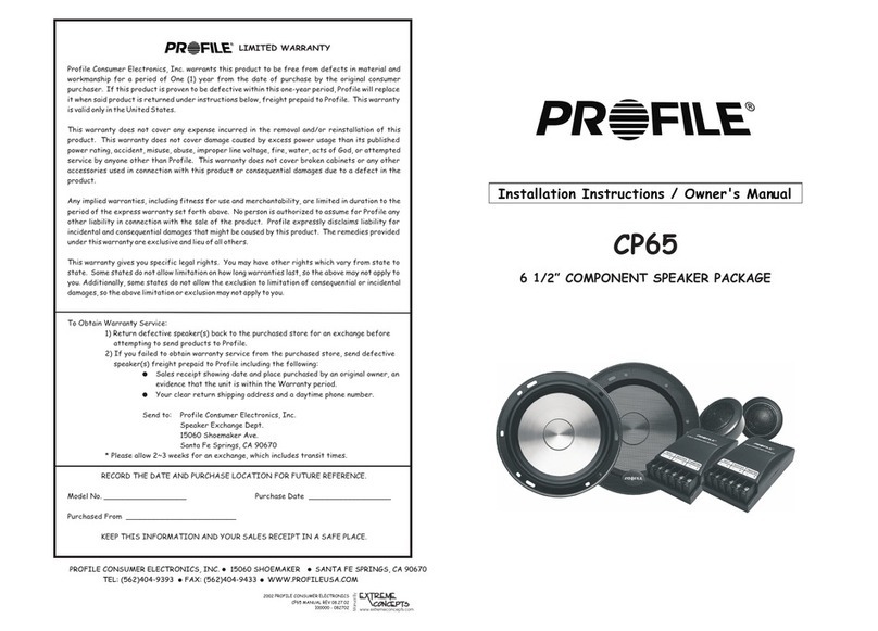 Profile CP65 Manual de servicio