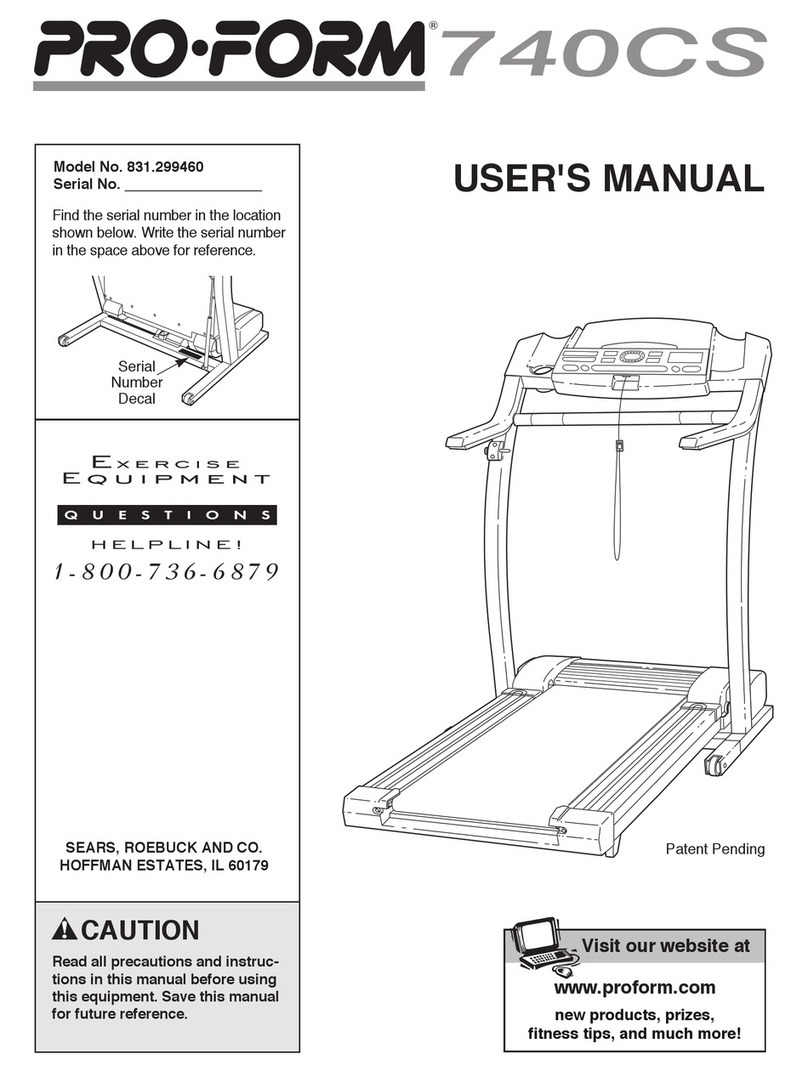 Pro-Form 831.299460 Manual de usuario