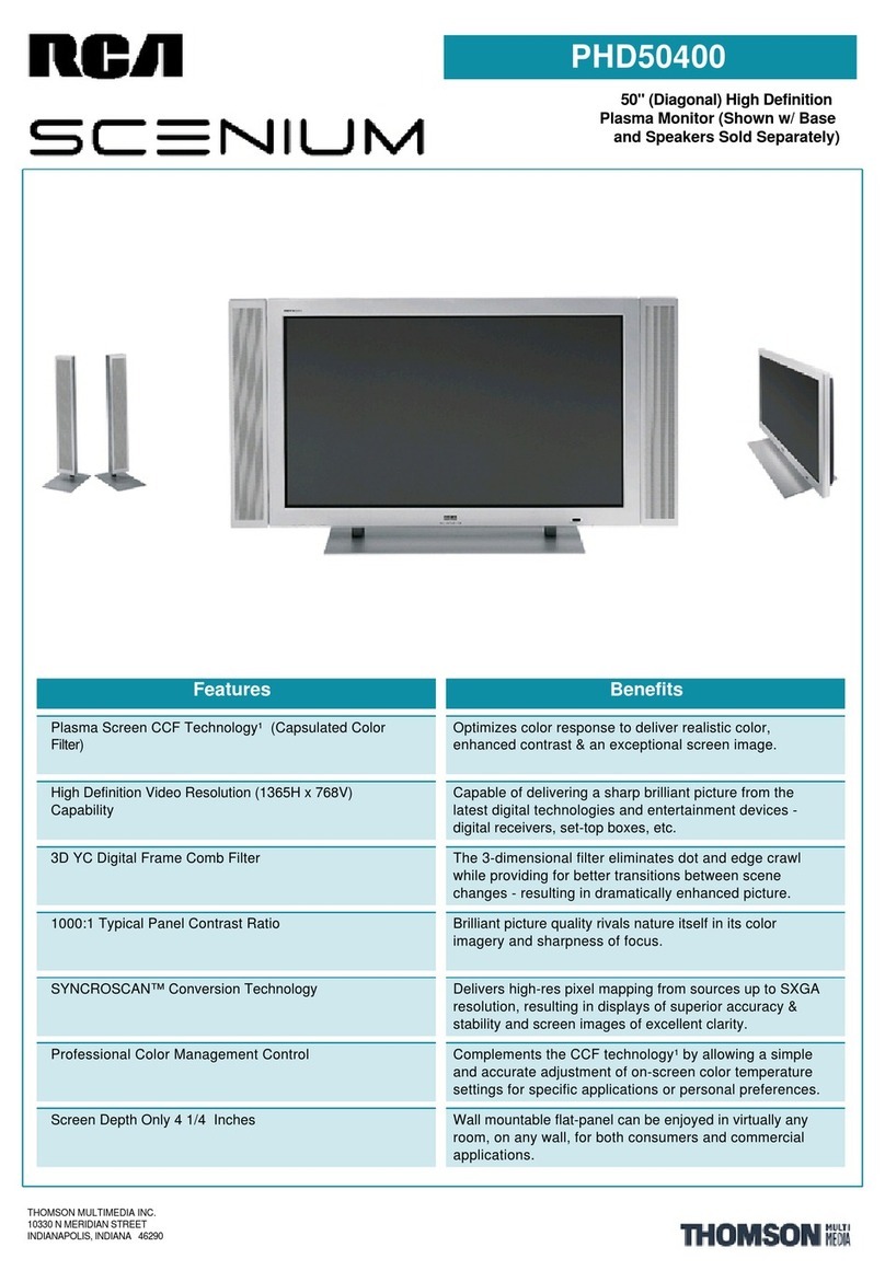 RCA Scenium PHD50400 Manual de usuario
