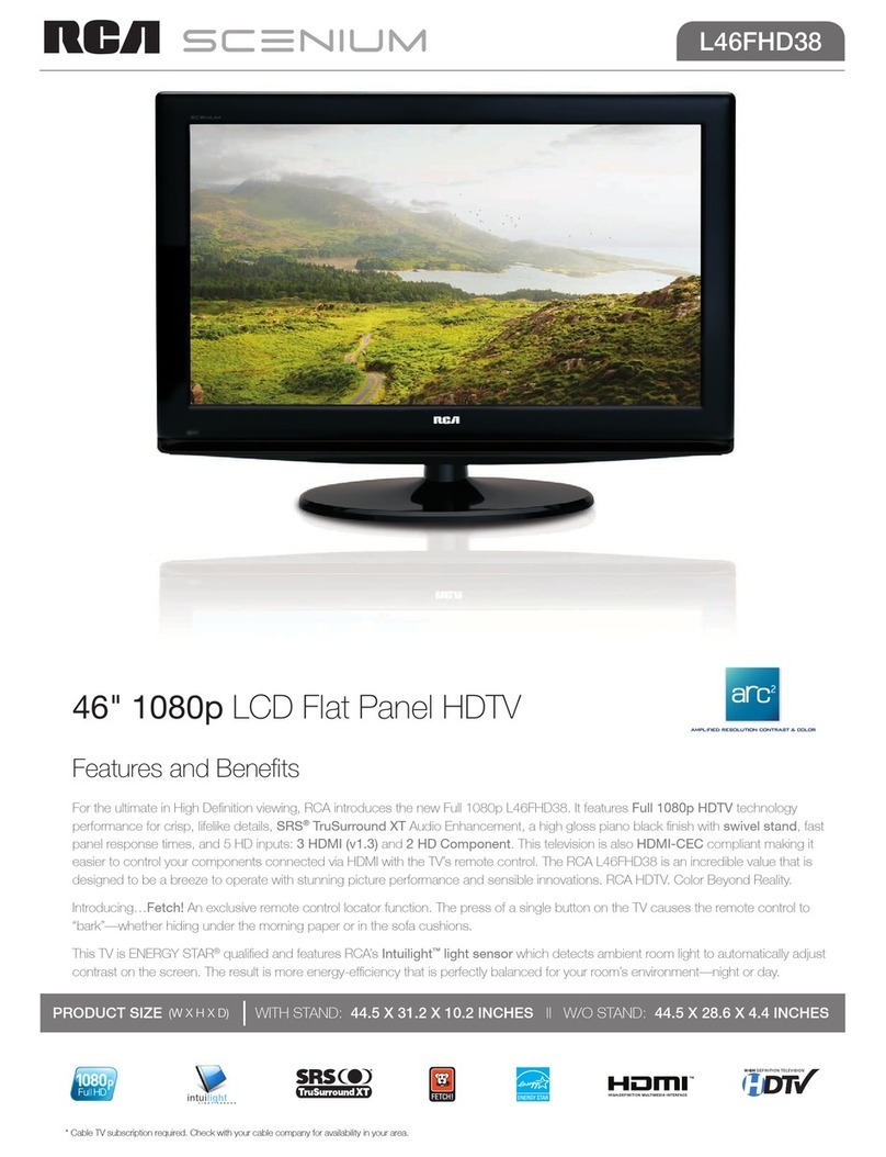 RCA Scenium L46FHD38 Manual de usuario