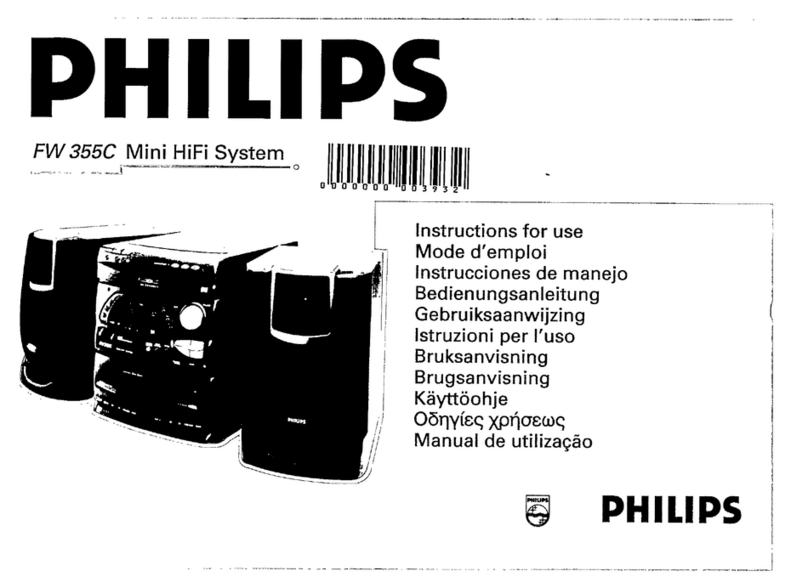 Philips FW 355C Manual de usuario Philips FW 355C Manual de usuario
