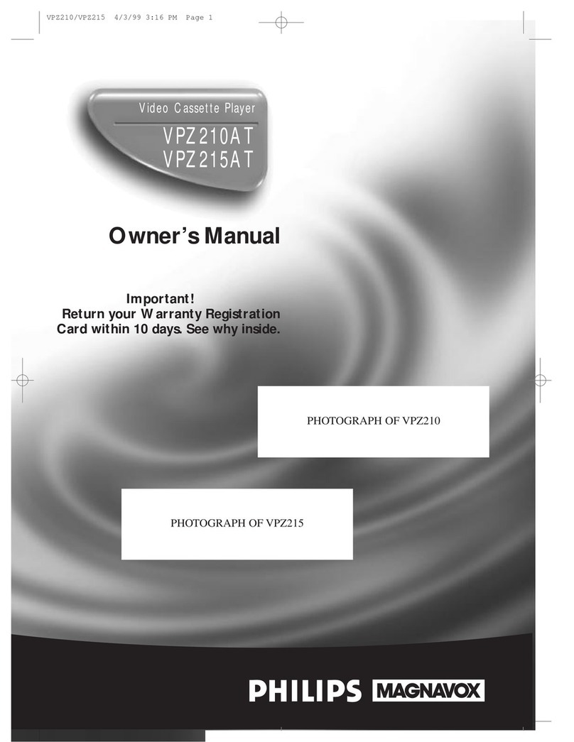 Philips VPZ210AT Manual de usuario