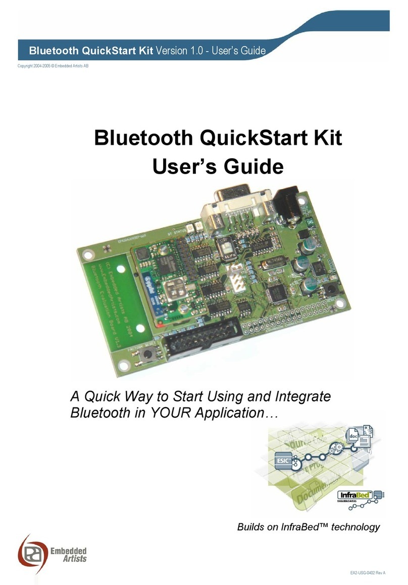 Embedded Artists Bluetooth QuickStart Kit Manual de usuario