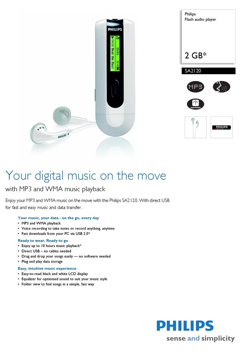 Philips SA2120 Manual de usuario