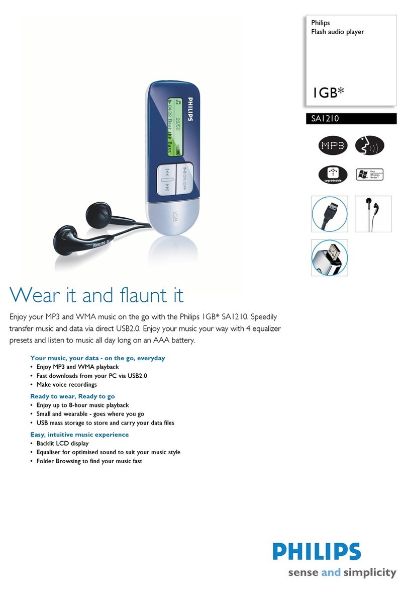 Philips SA1210 Manual de usuario