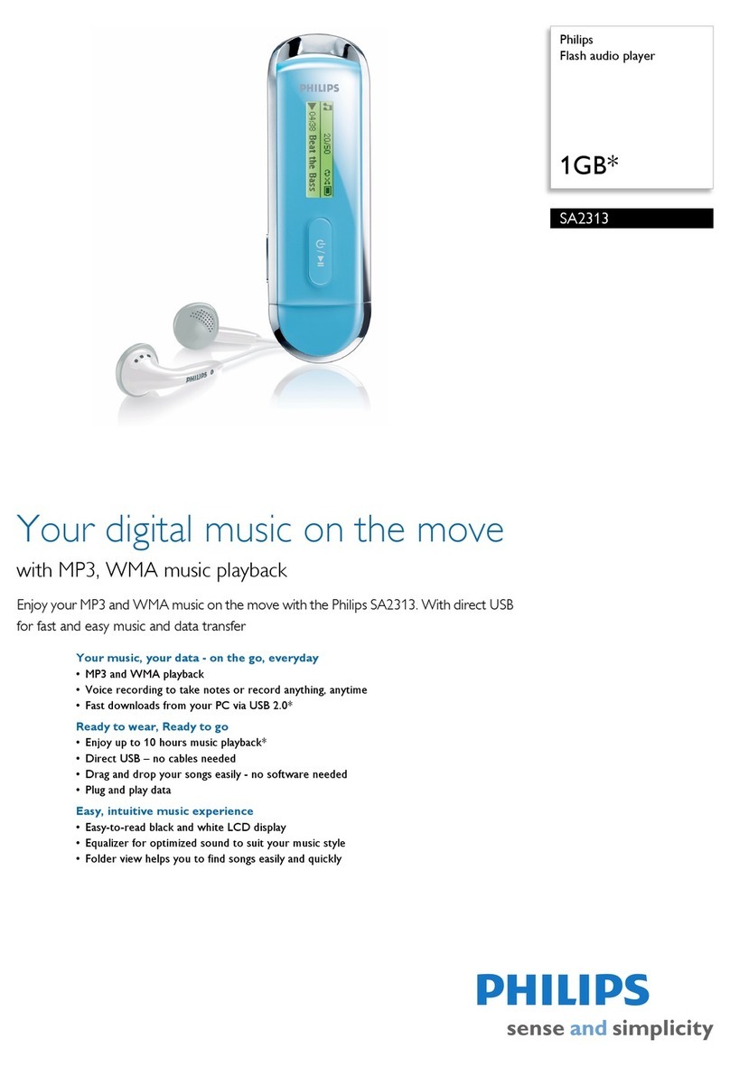 Philips SA2313 Manual de usuario