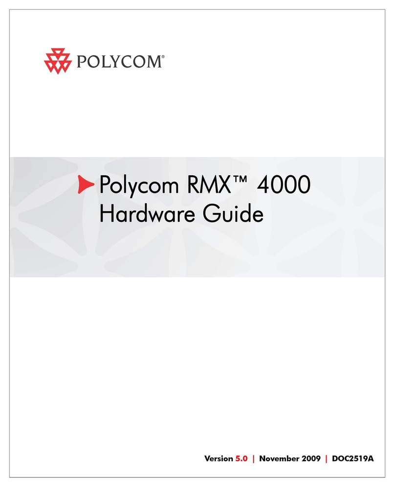 Polycom RealPresence RMX 4000 Instrucciones de instalación