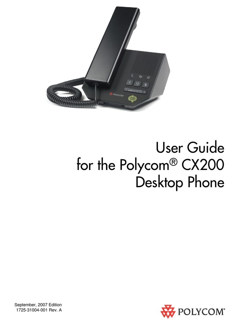 Polycom CX 200 Manual de usuario Polycom CX 200 Manual de usuario