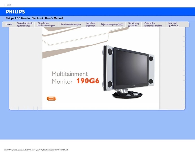 Philips 190G6 Manual de usuario