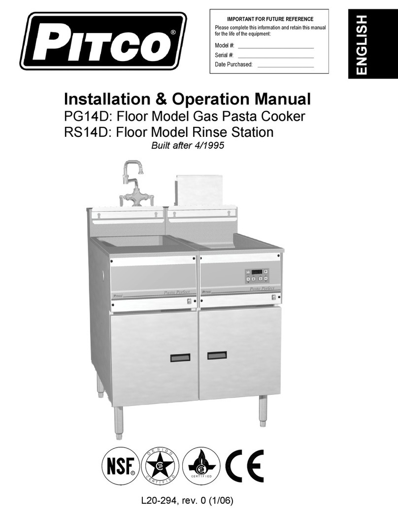 Pitco PG14D Manual de usuario