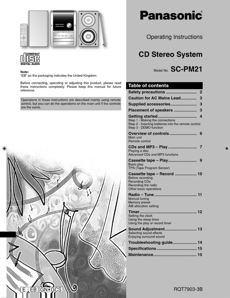 Panasonic SC-PM21 Manual de usuario