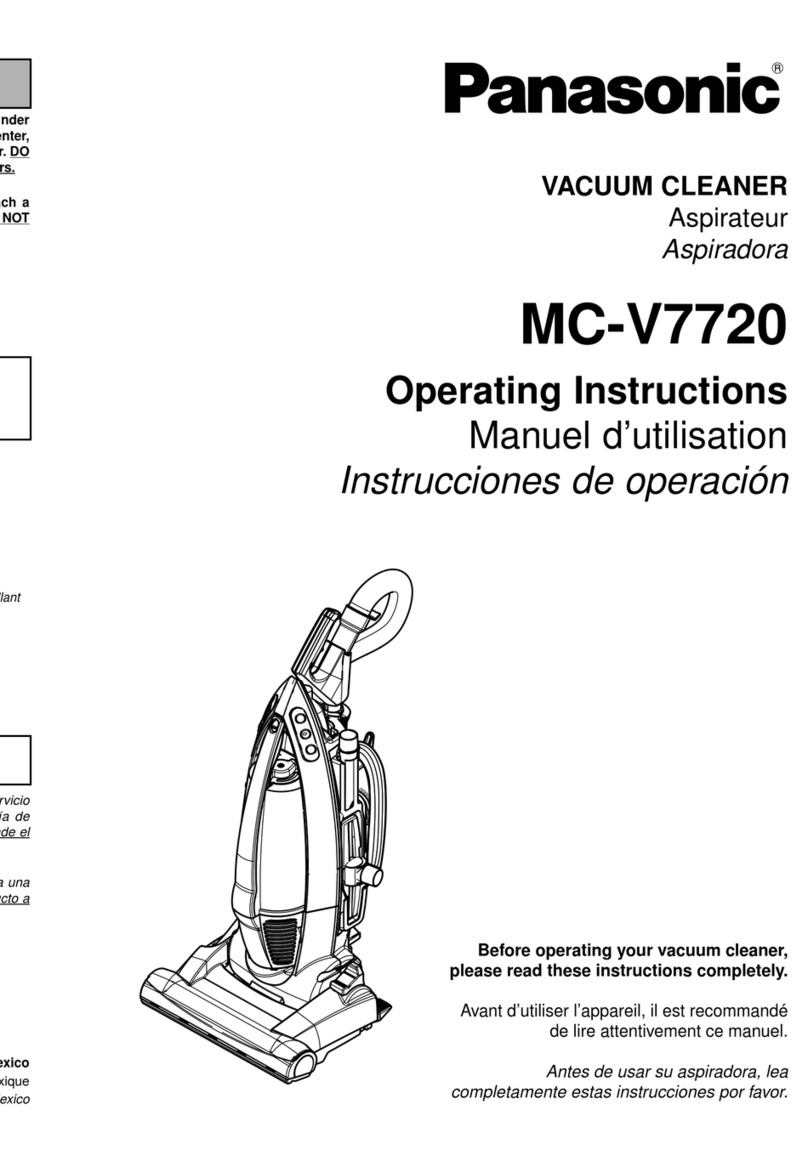 Panasonic MCV7720 - UPRIGHT VACUUM Manual de usuario