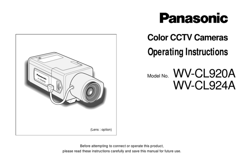 Panasonic WV-CL920A Series Manual de usuario