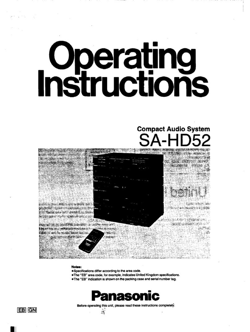 Panasonic SA-HD52 Manual de usuario