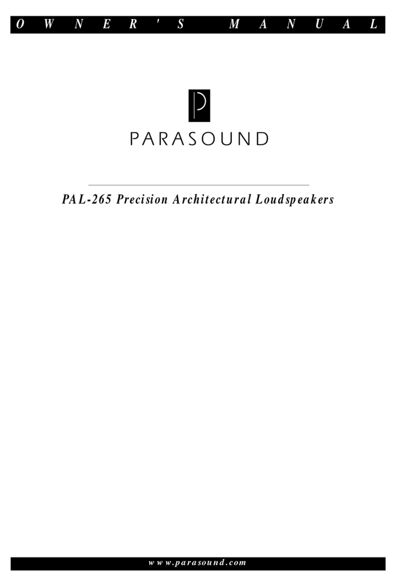 Parasound PAL-265 Manual de usuario