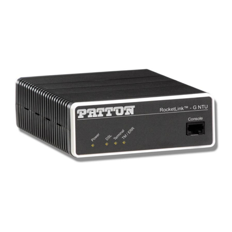 Patton electronics RocketLink-G 3088 Series Manual de usuario