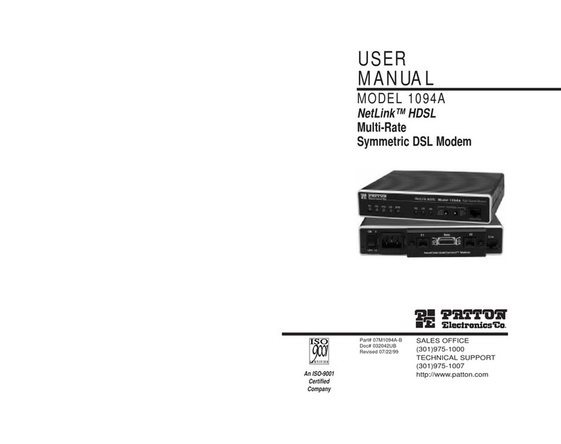 Patton electronics NetLink 1094A Manual de usuario