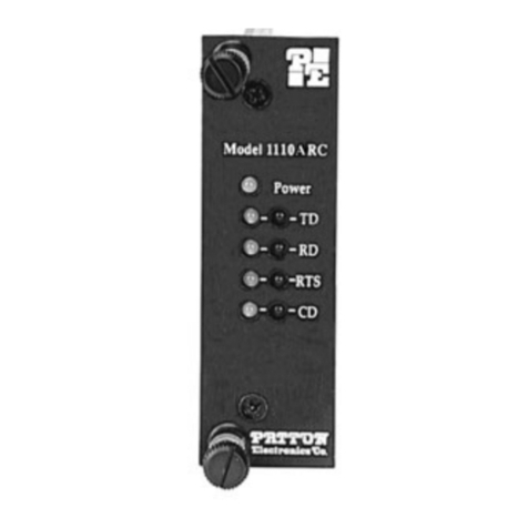 Patton electronics 1110ARC Manual de usuario
