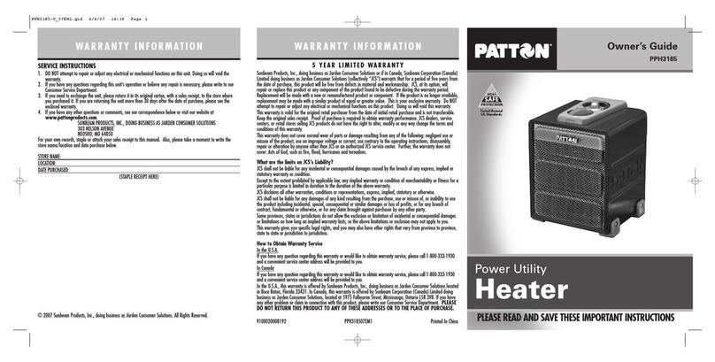 Patton PPH3185 Manual de usuario