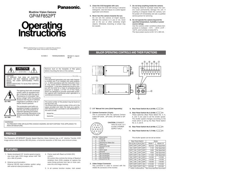 Panasonic GP-MF852PT Manual de usuario
