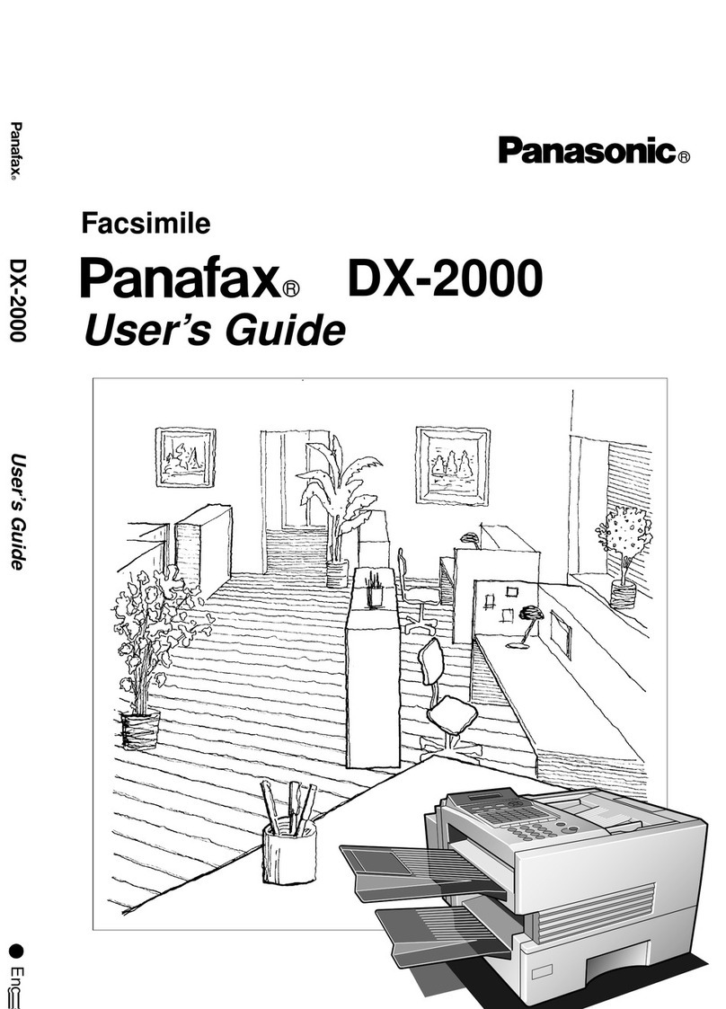 Panasonic Panafax DX-2000 Manual de usuario