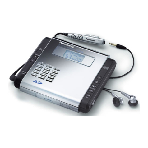 Panasonic SVSR100 - SD AUDIO RECORDER Manual de usuario Panasonic SVSR100 - SD AUDIO RECORDER Manual de usuario