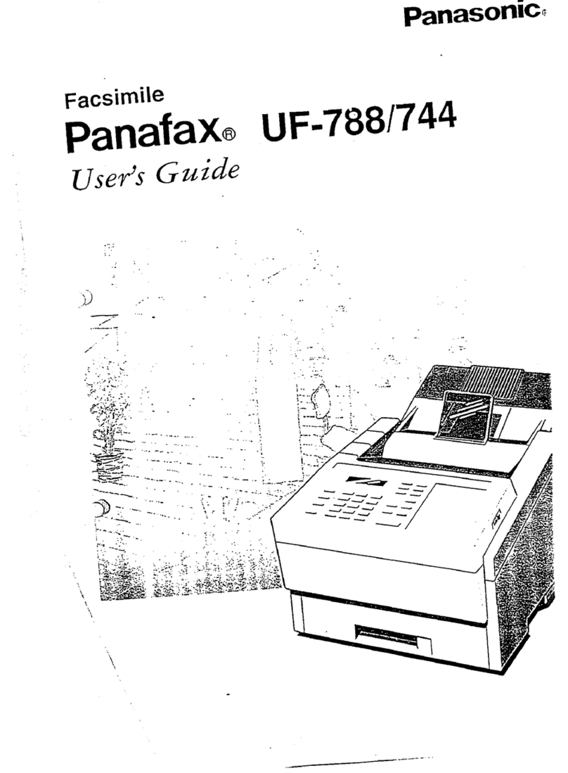 Panasonic Panafax UF-744 Manual de usuario Panasonic Panafax UF-744 Manual de usuario