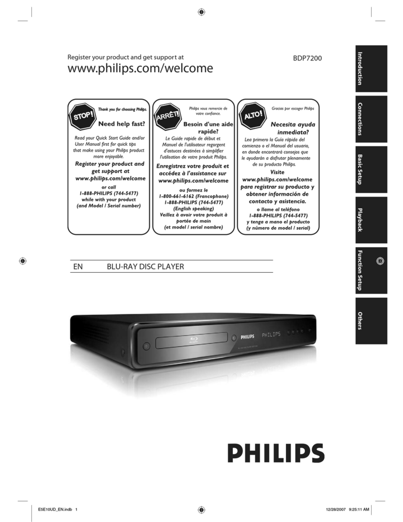Philips BDP7200 Manual de usuario
