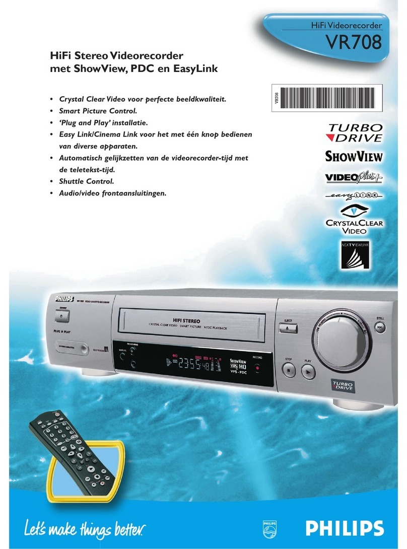 Philips VR708 Manual de usuario