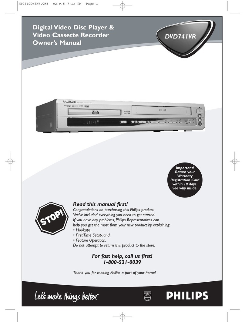 Philips DVD741VR Manual de usuario