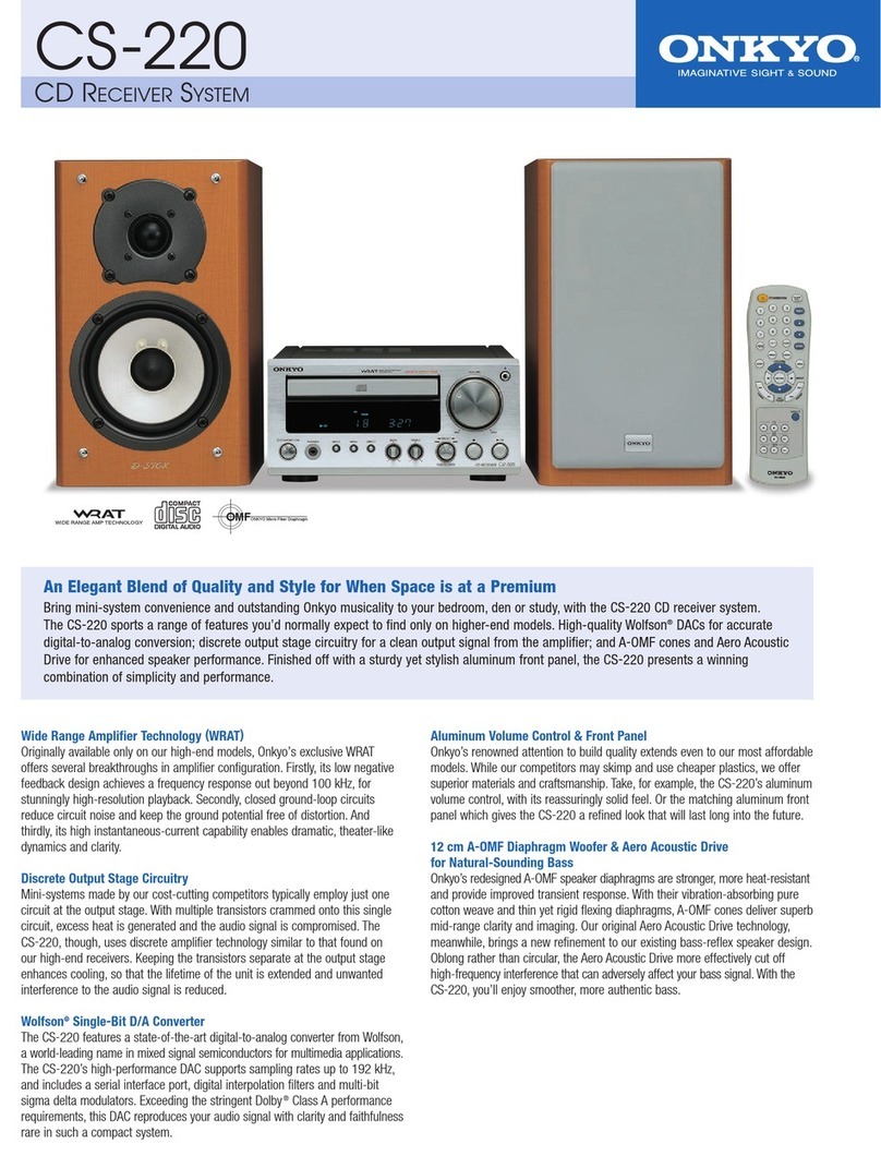 Onkyo CS-220 Manual de usuario