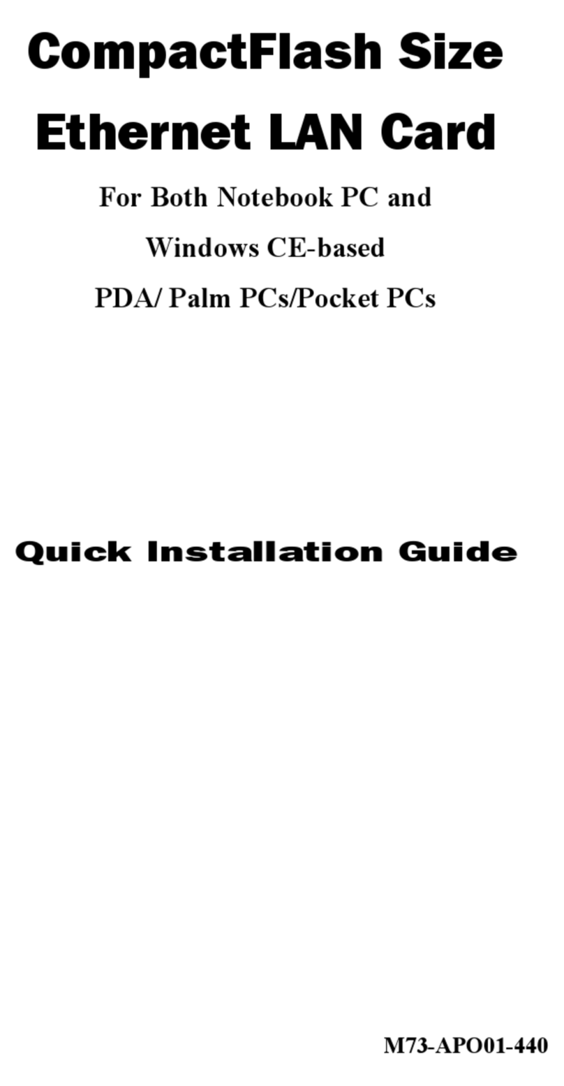 Palm CompactFlash 10/100 Manual de usuario