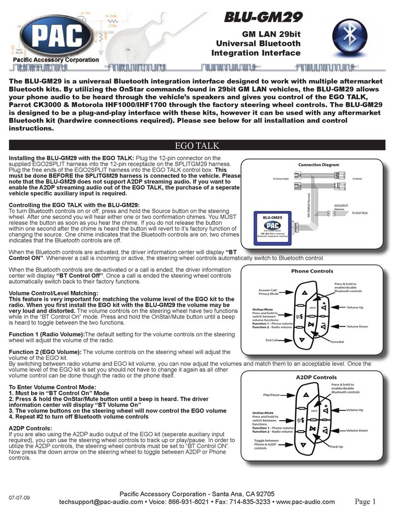 PAC J1850 Manual de usuario