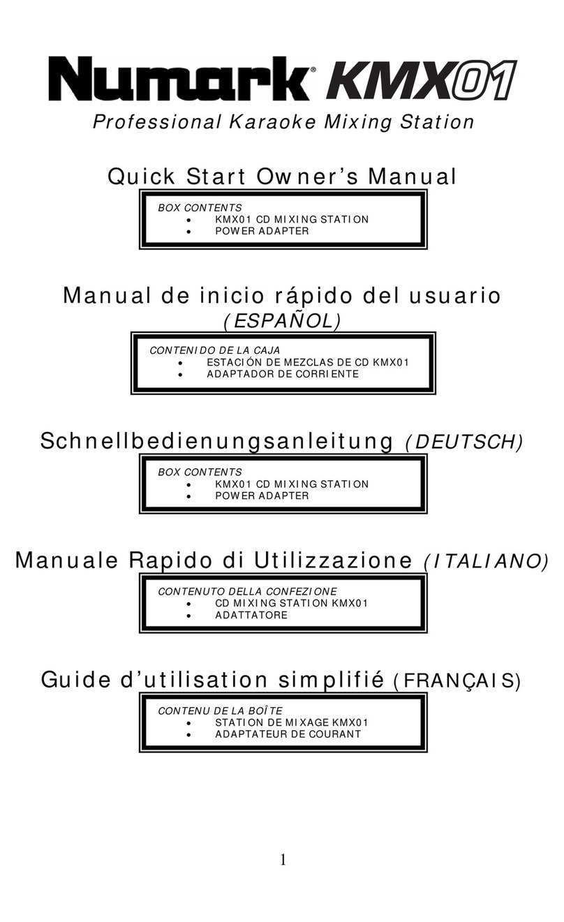 Numark KMX01 Documento técnico