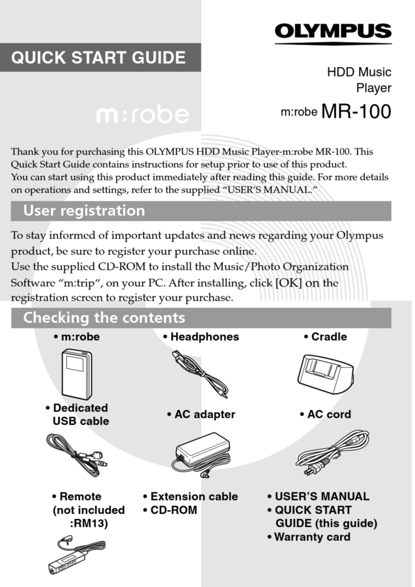 Olympus m:robe MR-100 Manual de usuario Olympus m:robe MR-100 Manual de usuario