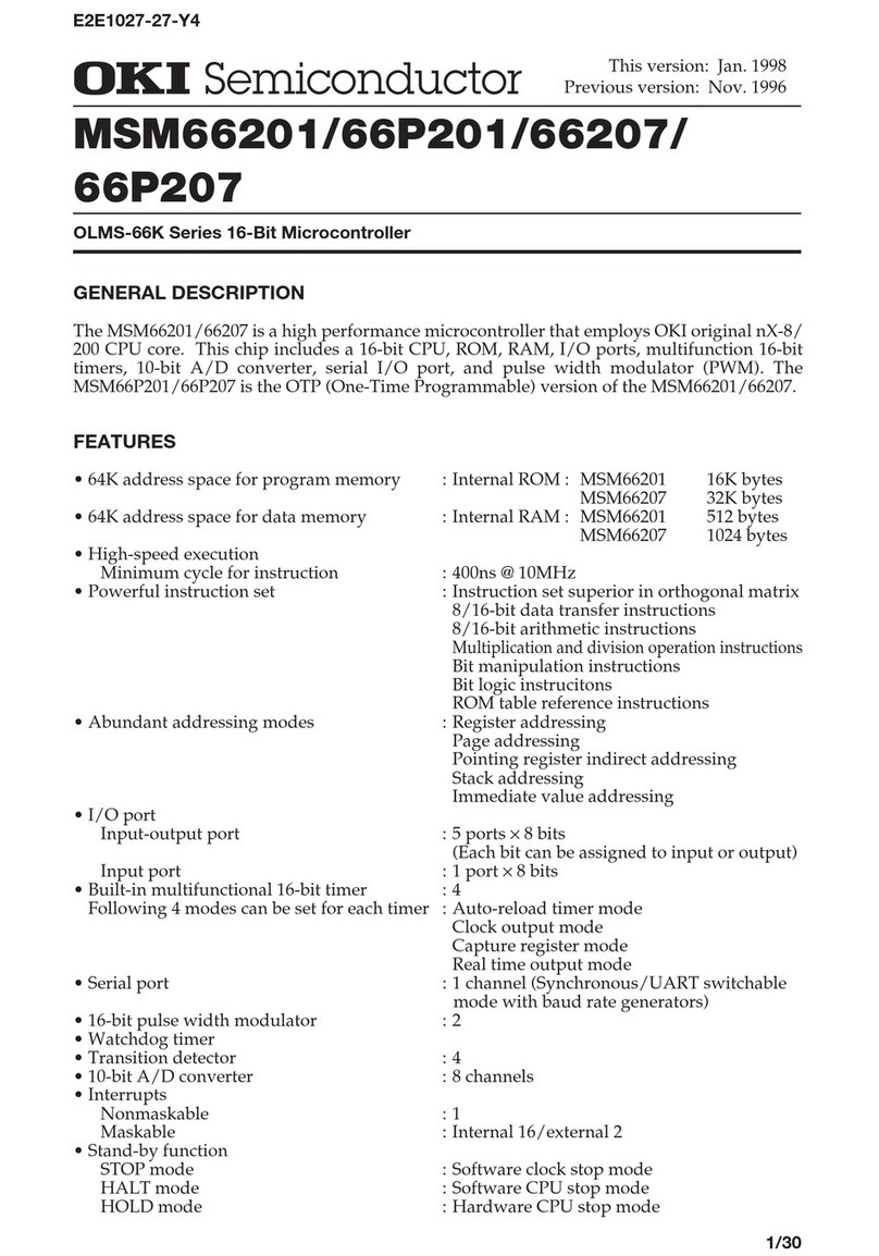 Oki MSM66201 Manual de usuario