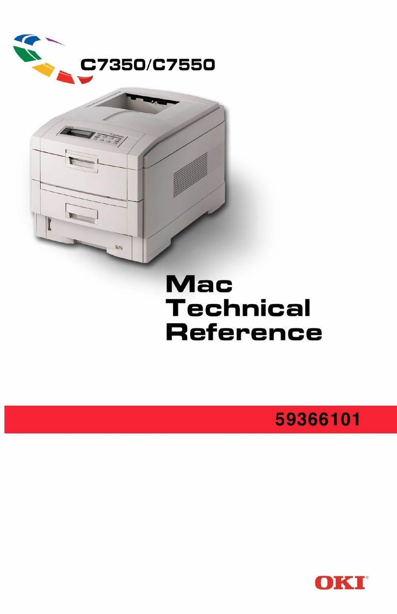 Oki MAC TECHNICAL REFERANCE C7350 Manual de usuario