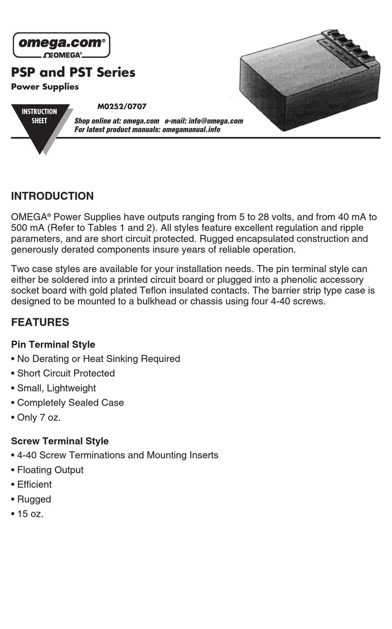 Omega Engineering PSP Manual de usuario