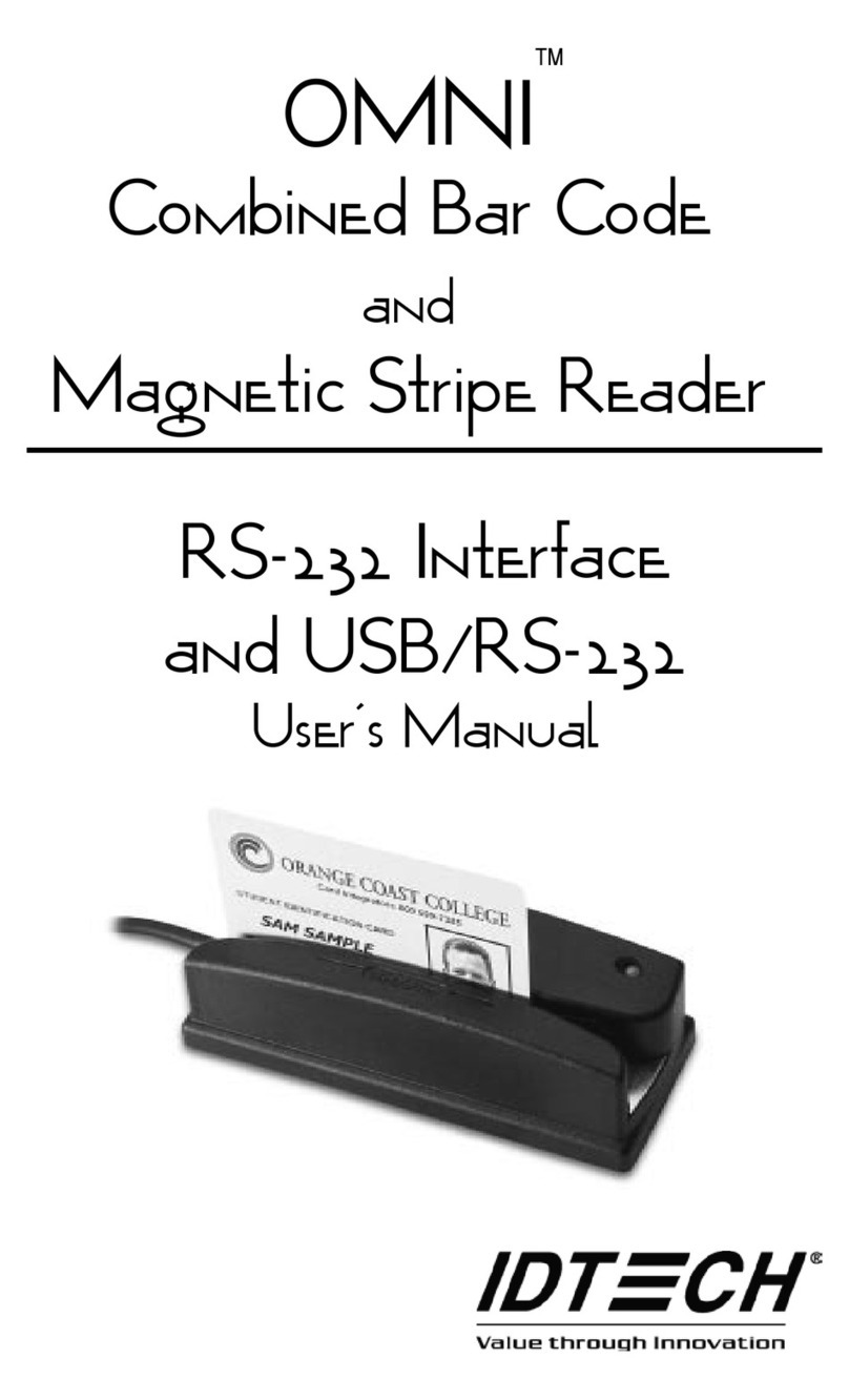 IDTECH MiniMag RS232 Manual de usuario