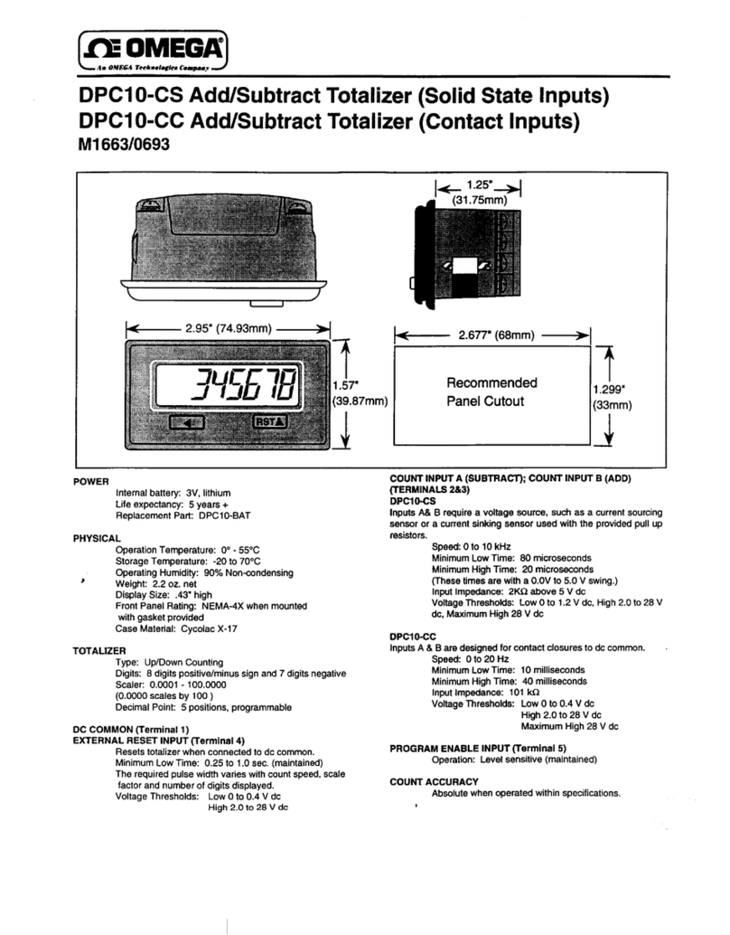 Omega Engineering DPC10-CS Manual de usuario
