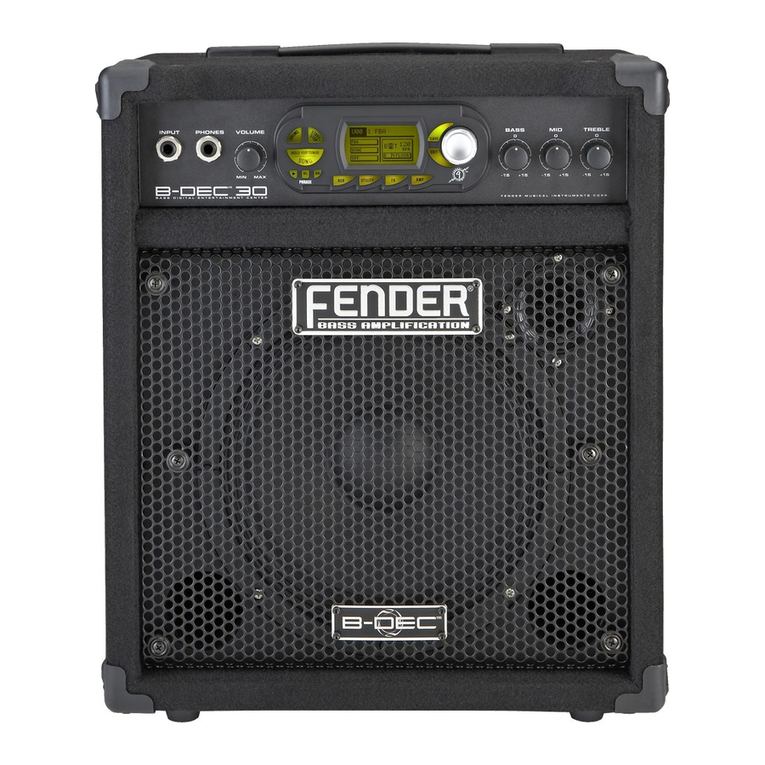 Fender Amp B-DEC 30 Manual de usuario