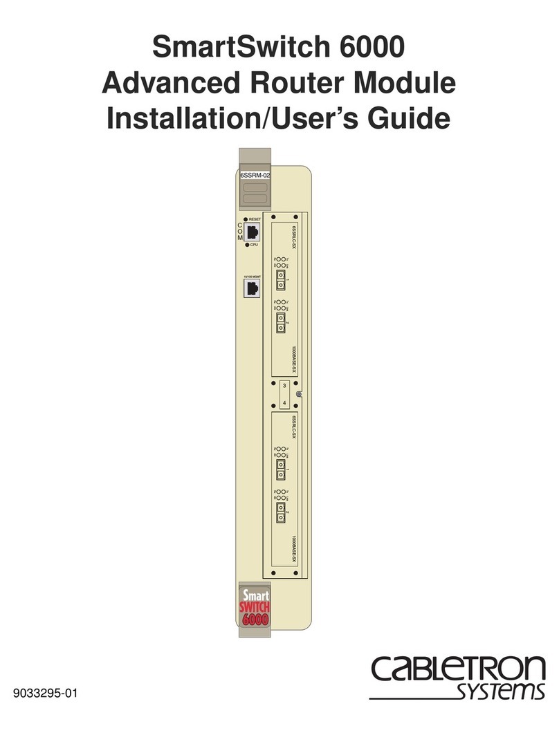 Cabletron Systems SmartSwitch 6000 Manual de operación