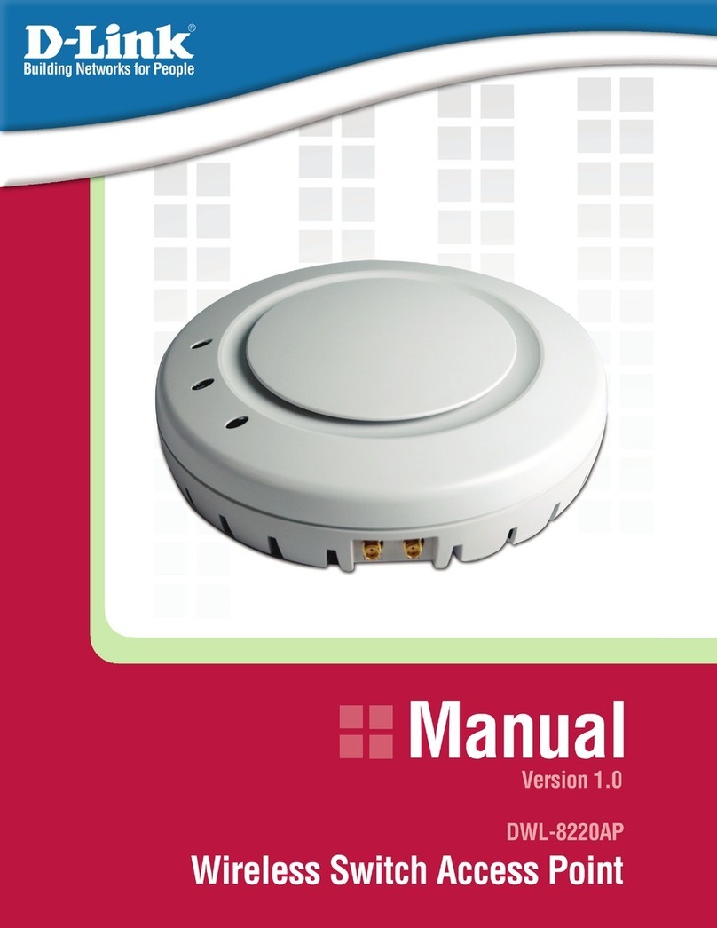 D-Link DWL-8220AP - AirPremier Wireless Switch Dualband Access... Manual de usuario
