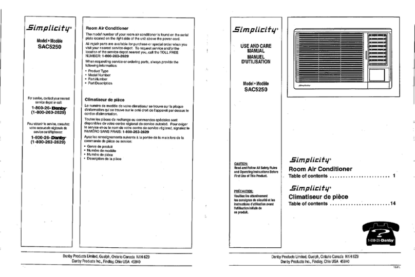 Simplicity SAC5250 Manual de usuario Simplicity SAC5250 Manual de usuario