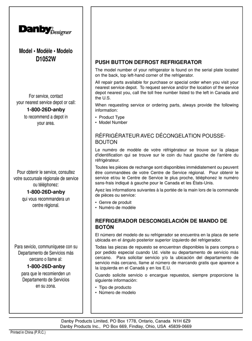 Danby D1052 Manual de usuario