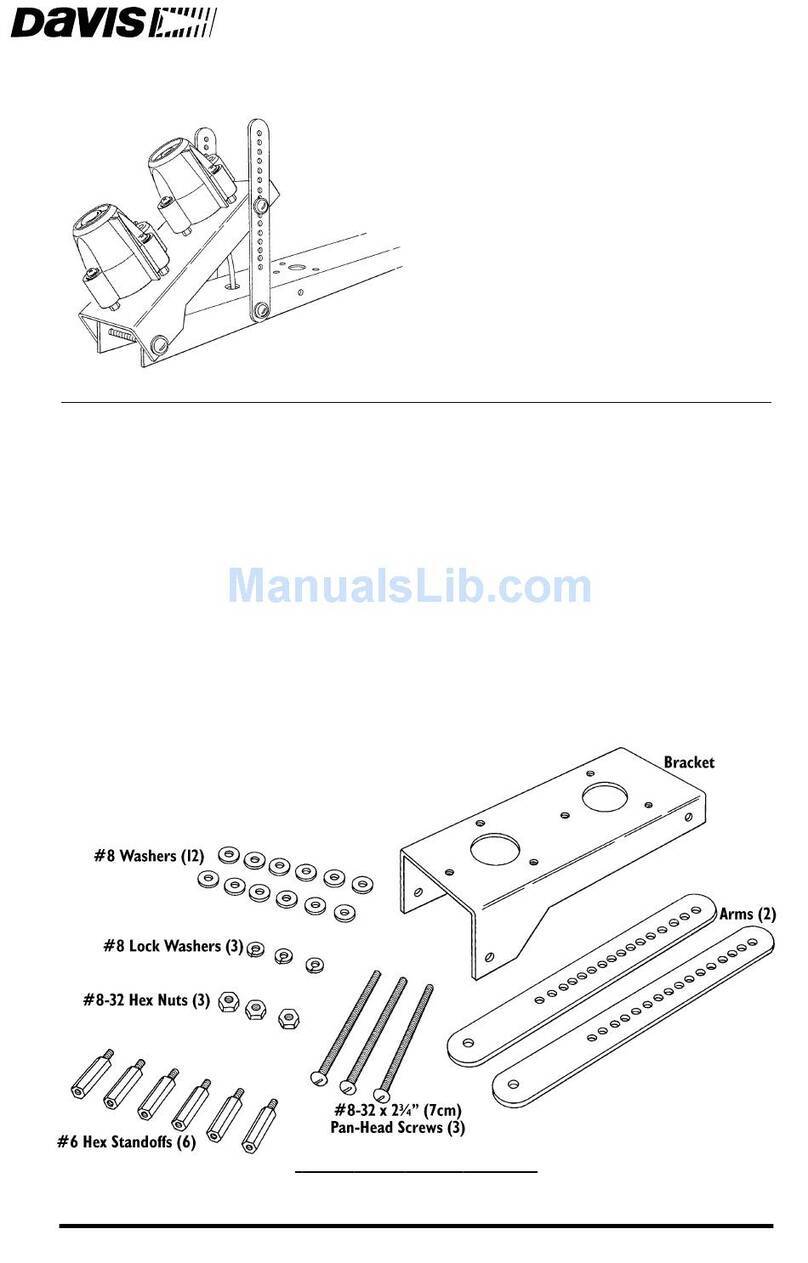 DAVIS Sensor Tilting Bracket Manual de usuario